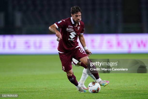 Simone Verdi of Torino FC in action during the Serie A match between Torino Fc and As Roma. As Roma wins 3-2 over Torino Fc.