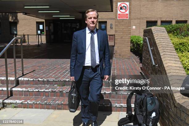 Former Conservative MP Charlie Elphicke leaves Southwark Crown Court in London where he was found guilty of three counts of sexual assault. A Photo....