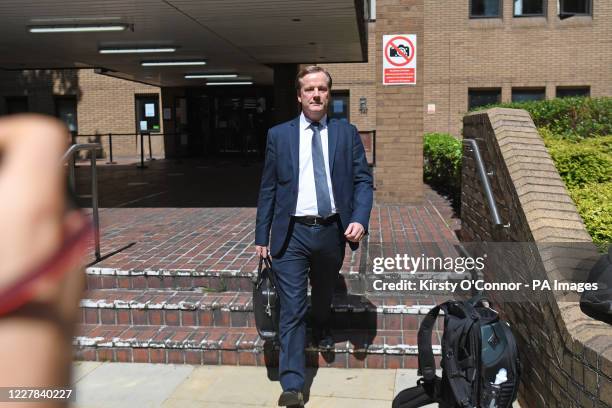 Former Conservative MP Charlie Elphicke leaves Southwark Crown Court in London where he was found guilty of three counts of sexual assault. A Photo....