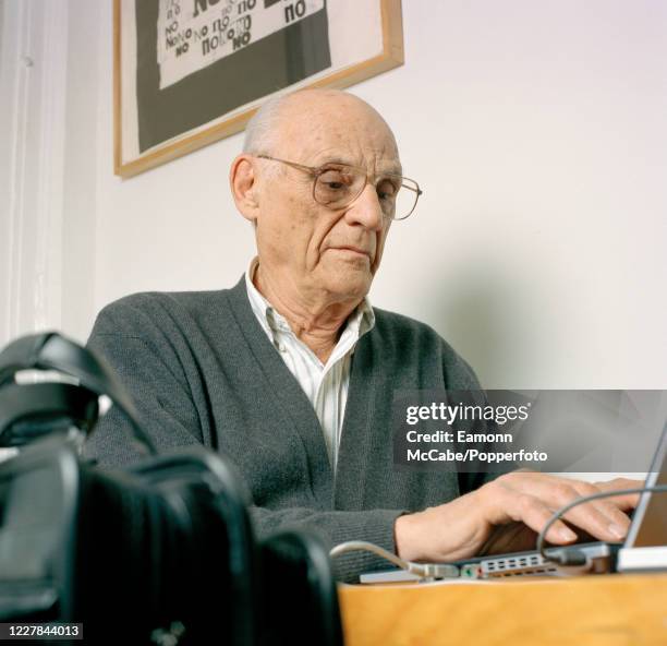 Arthur Miller , American playwright, circa July 2003. Miller was one of the best-known playwrights of the 20th century. Some of his notable works...