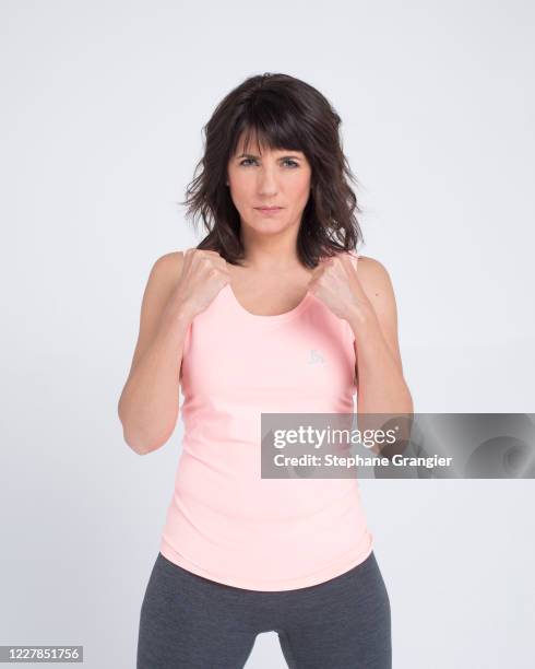 Journalist Estelle Denis poses for a portrait on October 21, 2017 in Paris, France.