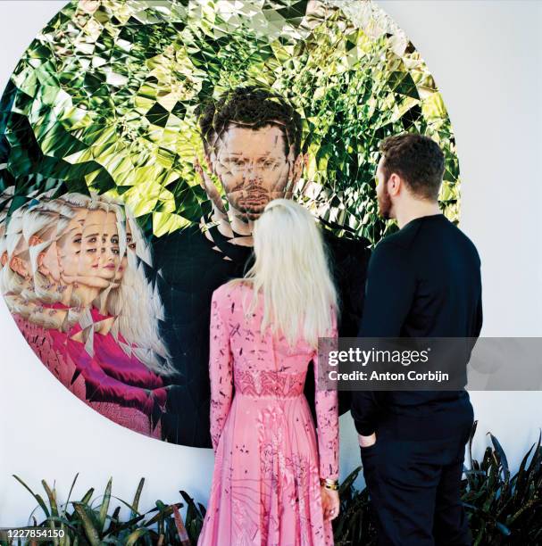 Entrepreneur Sean Parker and Alexandra Parker pose for a portrait on November 13, 2016 in Los Angeles, California.