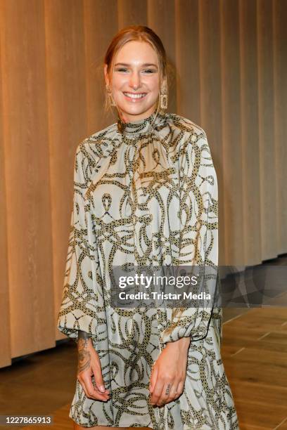 Liza Waschke attends the photocall and premiere of the horror movie "Rapunzels Fluch" at UCI Luxe Mercedes Platz on July 31, 2020 in Berlin, Germany.