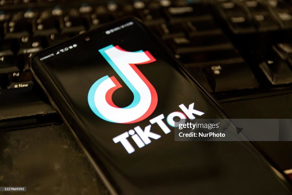 Illustration Of TikTok Logo