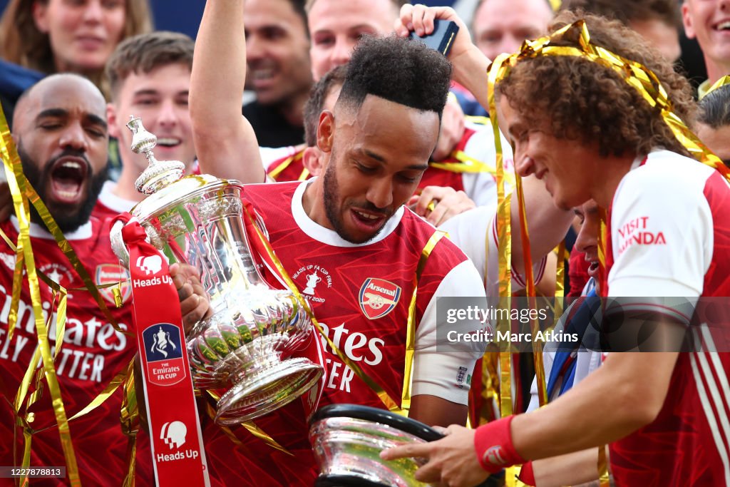 Pierre Emerick Aubameyang Of Arsenal Celebrates With The Trophy News pierre-emerick-aubameyang-of-arsenal-celebrates-with-the-trophy-news
