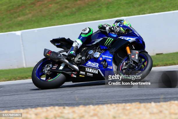 Cameron Beaubier during HONOS Superbike Race 2 of the MotoAmerica SuperBikes at Atlanta on August 02, 2020 at Michelin Raceway Road Atlanta in...