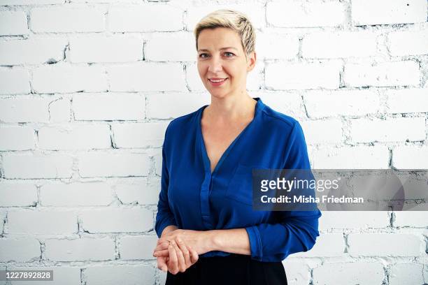 Maria Kalesnikava an opposition leader poses on August 3, 2020 in Minsk, Belarus. Maria was campaign manager for presidential hopeful Viktar Babaryka...
