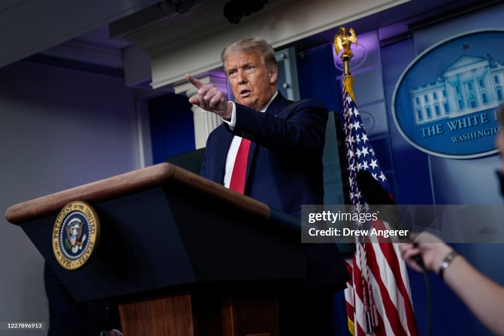 President Trump Holds News Conference At The White House