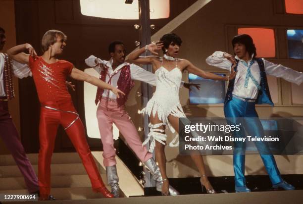 Lola Falana and dancers performing on the ABC tv special 'The Television Annual 1978/79'.
