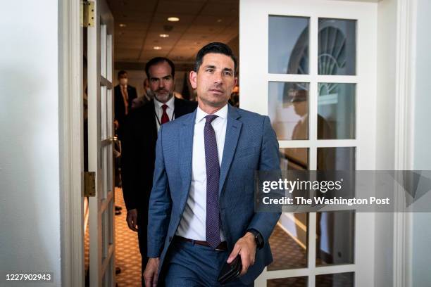 Acting Secretary of Homeland Security Chad Wolf arrives before President Donald J. Trump and President of the United Mexican States Andres Manuel...