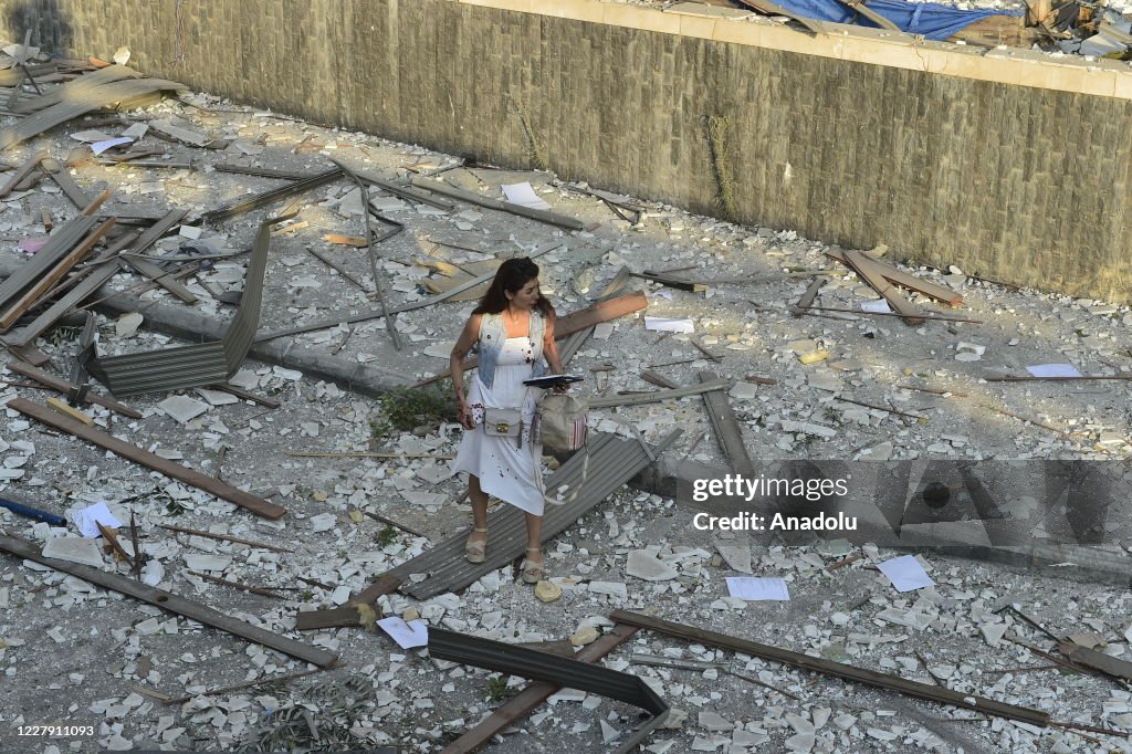 Massive explosion in Beirut