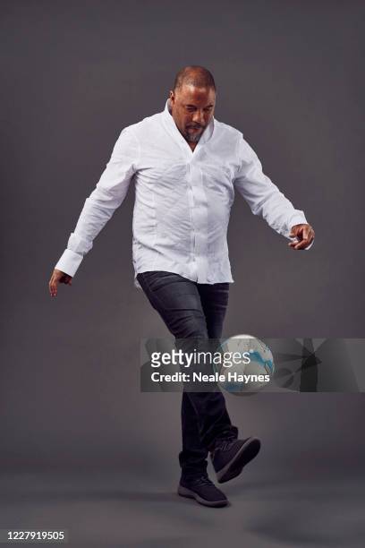 Former professional footballer John Barnes is photographed for the Daily Mail on June 9, 2020 in London, England.