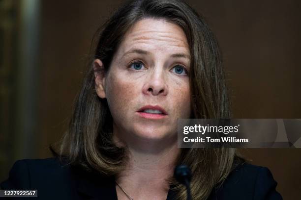 Amy Roma, founding member, Nuclear Energy and National Security Coalition, Atlantic Council, partner, Hogan Lovells, testifies during the Senate...