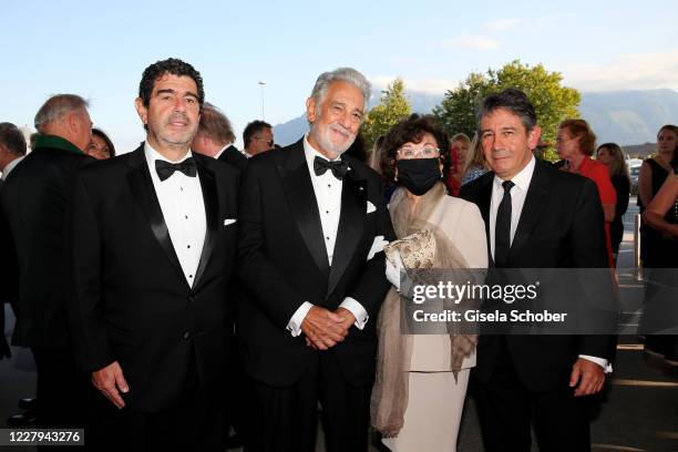 Opera singer Placido Domingo , his wife Marta Domingo and their sons Placido Domingo Jr. And Alvaro Maurizio Domingo attend the 8th Austrian Music...