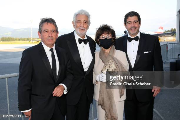 Opera singer Placido Domingo , his wife Marta Domingo and their sons Placido Domingo Jr. And Alvaro Maurizio Domingo attend the 8th Austrian Music...