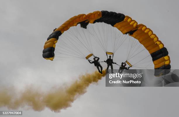 South Korean Military take part in an military found anniversary festival at Gyeryongdae of Army HQ in Daejeon, South Korea on September 30, 2015.