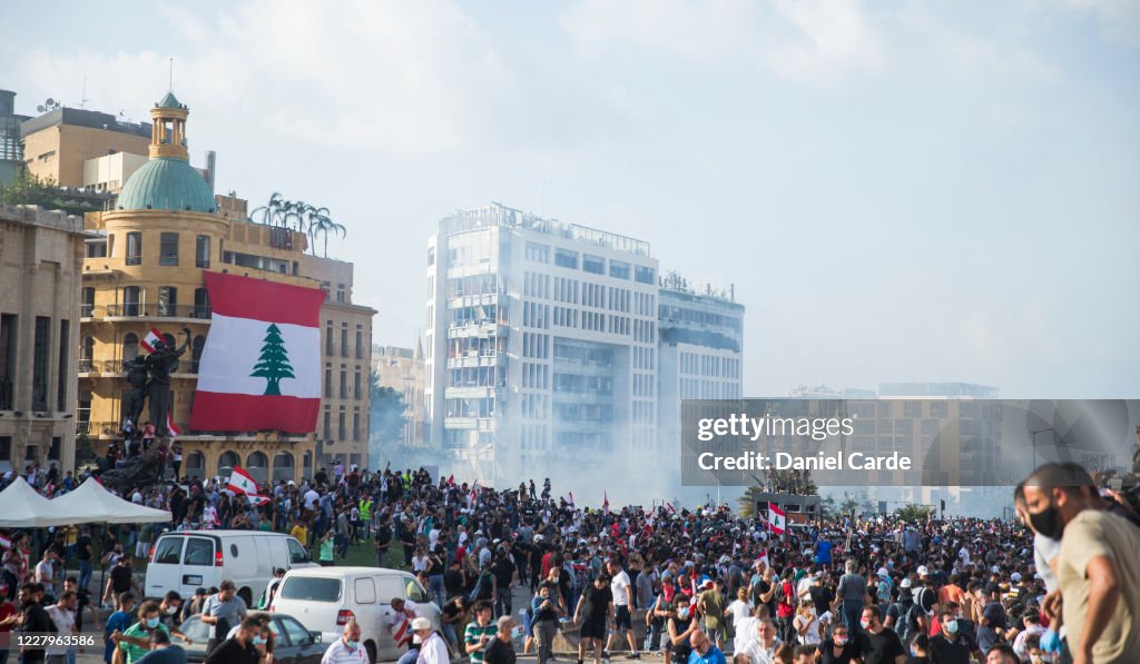 Beirut's Anti-Government Protests Reignited By Port Explosion