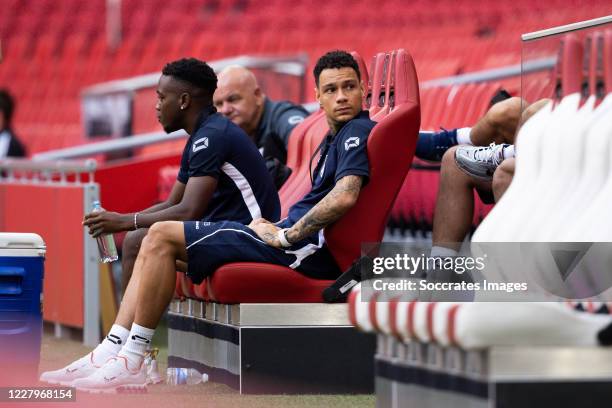 Gregory van der Wiel of RKC Waalwijk during the Club Friendly match between Ajax v RKC Waalwijk at the Johan Cruijff Arena on August 8, 2020 in...