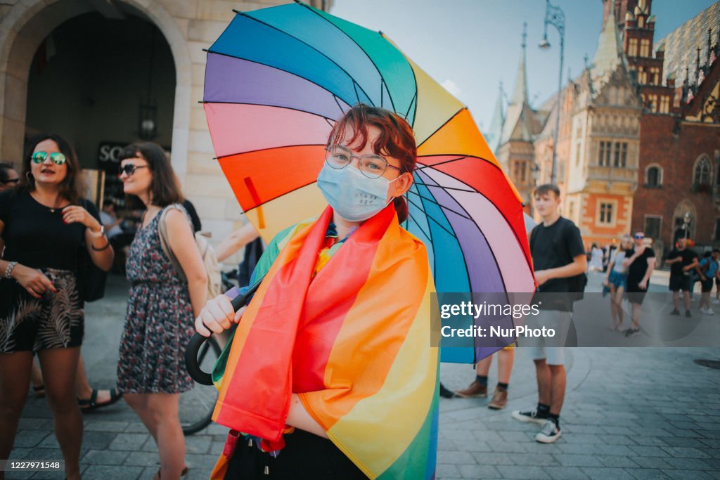 LGBT Activist Protest In Poland