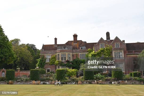The Manor House at Glyndebourne Opera House is seen in the summer sunshine in southern England on August 8, 2020.