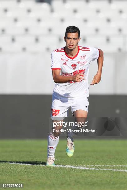 Romain Faivre of Brest during the friendly match between Rennes and Brest on August 8, 2020 in Rennes, France.