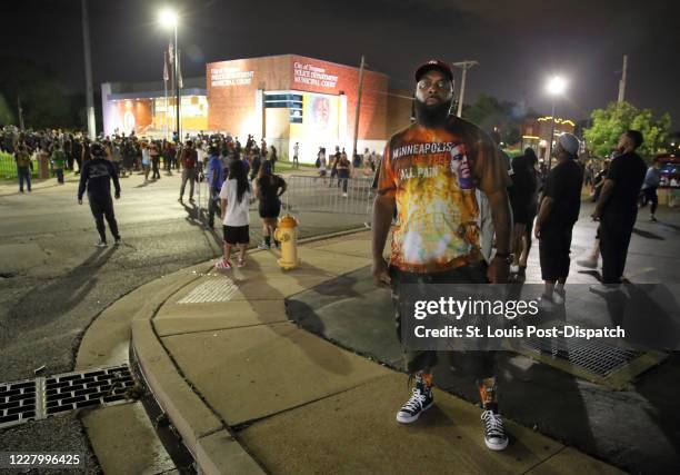 Michael Brown Sr. Showed up at the protest outside the Ferguson Police Department in Ferguson, Missouri on Sunday, Aug. 9, 2020. Sunday was the sixth...
