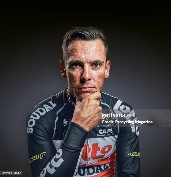 Portrait of Belgian professional cyclist Philippe Gilbert, taken on December 19, 2019.