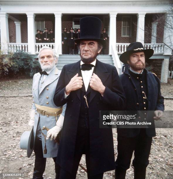 Robert Symonds ; Gregory Peck and Rip Torn appear in The Blue and the Gray. The epic mini-series about the American Civil War originally broadcast in...