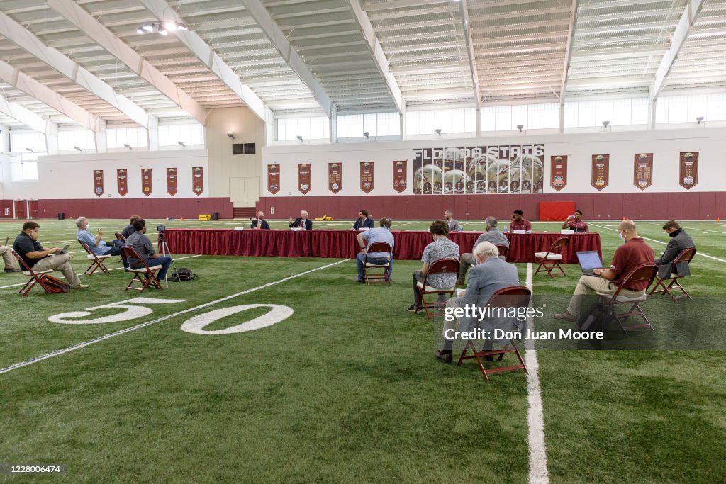 Florida Governor Ron DeSantis Holds Collegiate Athletics Roundtable at Florida State University
