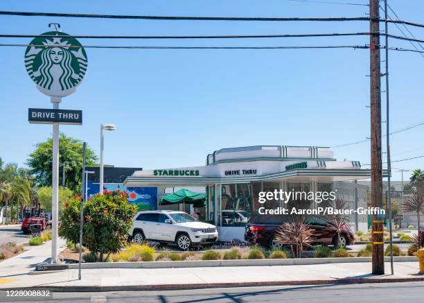 Starbucks Rodeo Drive Starbucks Drive Thru Photos and Premium High Res Pictures - Getty Images