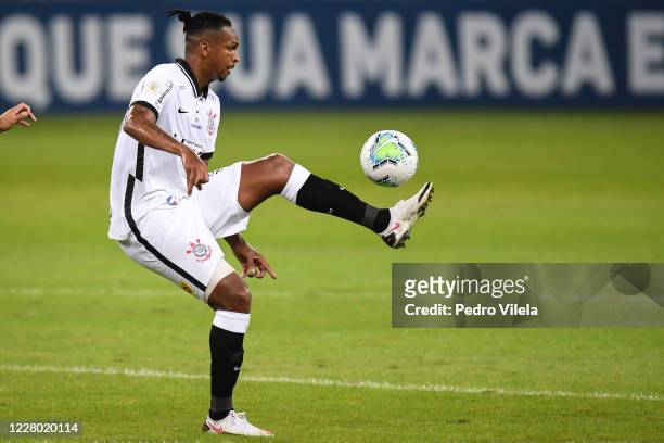 Jo of Corinthians during a match between Atletico MG and Corinthians as part of Brasileirao Series A 2020 at Mineirao Stadium on August 12, 2020 in...
