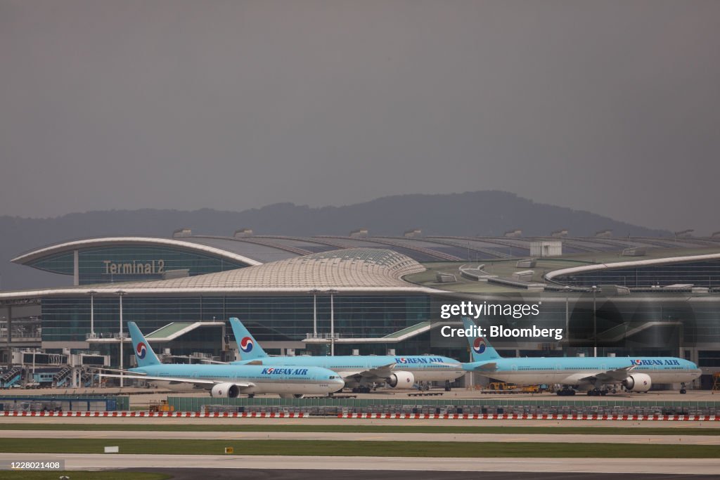 Operations At Incheon Airport As South Korea Tourism Revenue Falls for 5th Consecutive Month
