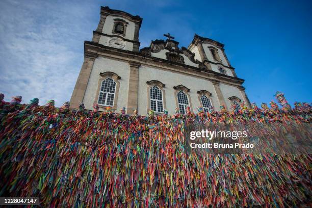 General view at the Church of Nosso Senhor do Bonfim amidst the coronavirus pandemic on August 14, 2020 in Salvador, Brazil. The Bahia State Health...