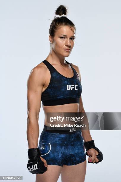 Felice Herrig poses for a portrait during a UFC photo session on August 13, 2020 in Las Vegas, Nevada.