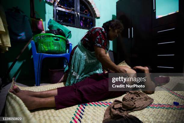 In the Nahua indigenous communities of the Alto Balsas area in the state of Guerrero, Mexico, on August 14, 2020 due to the covid-19 pandemic, some...