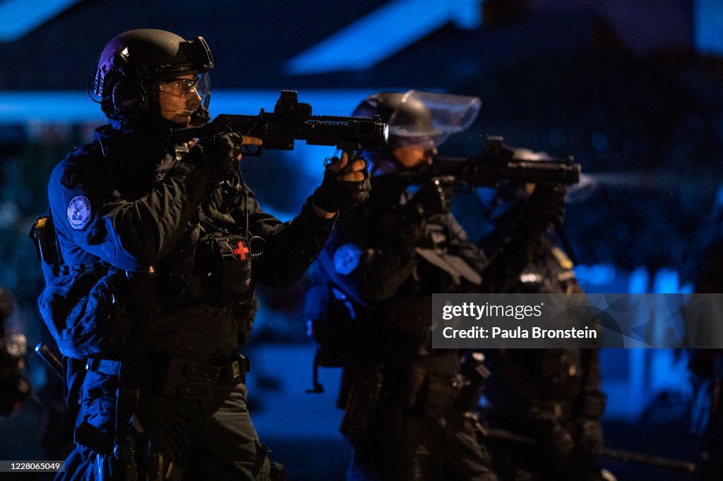 Anti-Police Protests Continue In Portland, Oregon