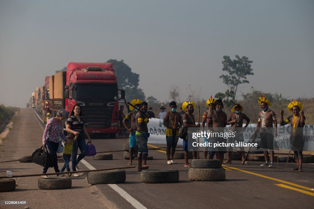 Indigenous protest action in Brazil