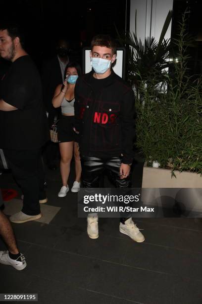 Danielle Cohn and Mikey Tua are is seen on August 17, 2020 in Los Angeles, California.