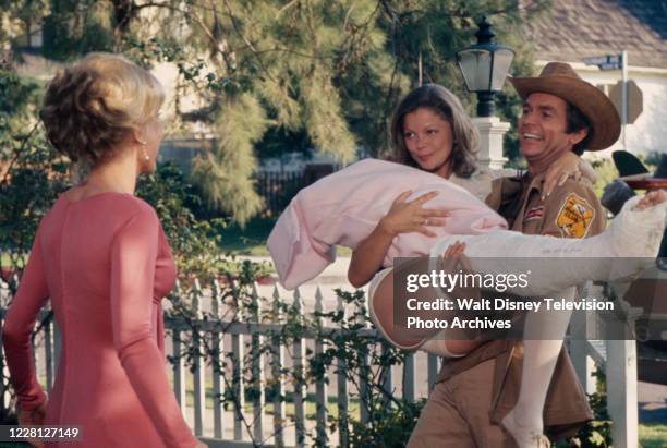 Los Angeles, CA Barbara Eden, Susanne Benton, Dean Jones appearing in the ABC tv movie 'Guess Who's Been Sleeping in My Bed?'.