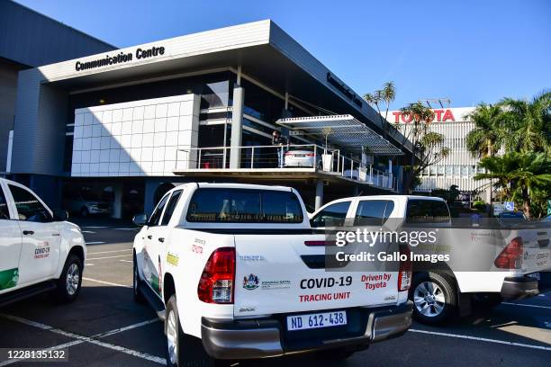 Communication centre during the donation of vehicles from Toyota Company in Isipingo to Kwa-Zulu Natal Provincial Government on August 20, 2020 in...