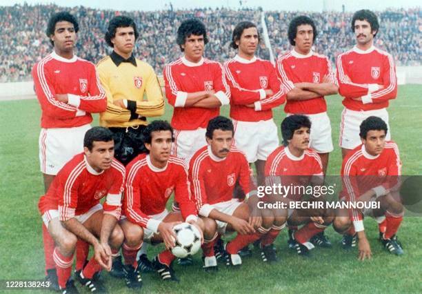 File picture dated 02 June 1978 shows Tunisian national team soccer players pose for a group picture prior to their game against Mexico at Rosario...