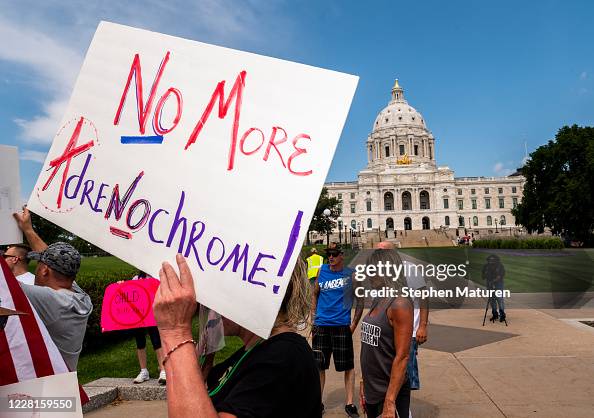 QAnon Holds "Save The Children" March In St Paul, Minnesota QAnon Holds "Save The Children" March In St Paul, Minnesota