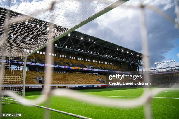 View of Boras Arena ahead of the Allsvenskan match between IF Elfsborg and Ostersunds FK at Boras Arena on August 23, 2020 in Boras, Sweden.