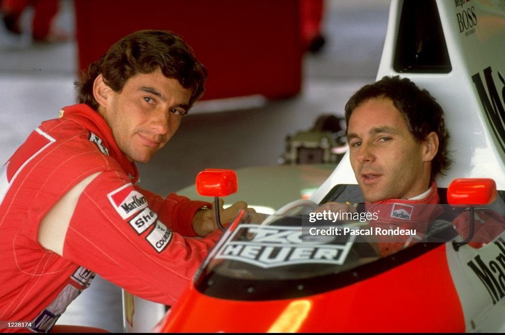 Ayrton Senna and Gerhard Berger