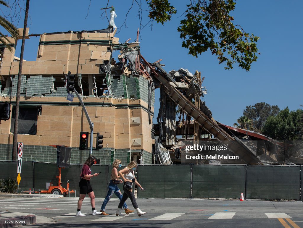 Museum buildings at LACMA are being demolished
