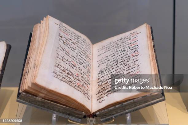 Antique Bible texts in exhibit at the Royal Ontario Museum. The place is a major tourist attraction.