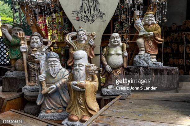 Buddhist Figurings at Ishite-ji - Temple 51 on the Shikoku Pilgrimage is one of the oldest and most beloved of all the 88 temples and considered to...
