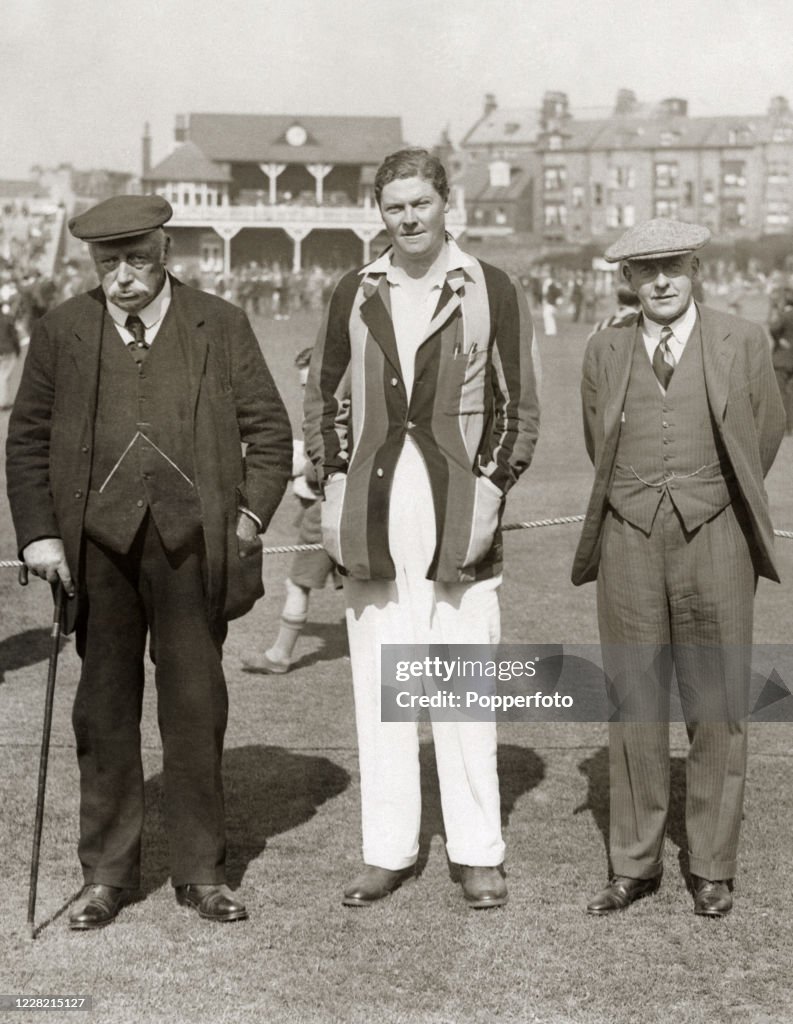 MCC Captain Percy Chapman With CI Thornton And HDG Leveson-Gower