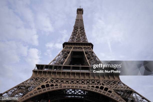 View of the Eiffel Tower this Parisian monument is the symbol of France and its capital Paris. Paris August 17, 2020 France Photo: Oscar...