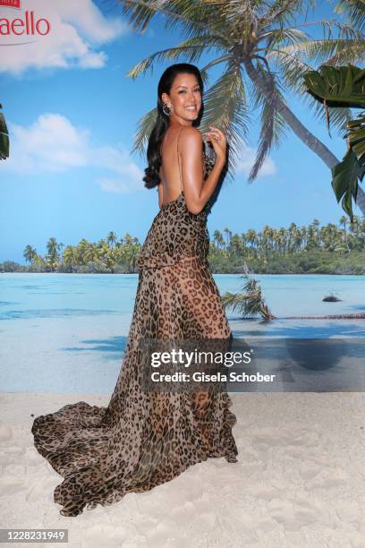 Rebecca Mir during the Raffaello Summer Dinner at Koenigliche Porzellan Manufaktur on August 27, 2020 in Berlin, Germany.